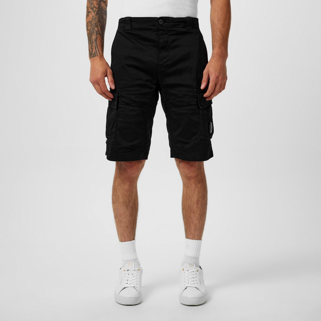 CP Company Bermuda Cargo Shorts - Black 999